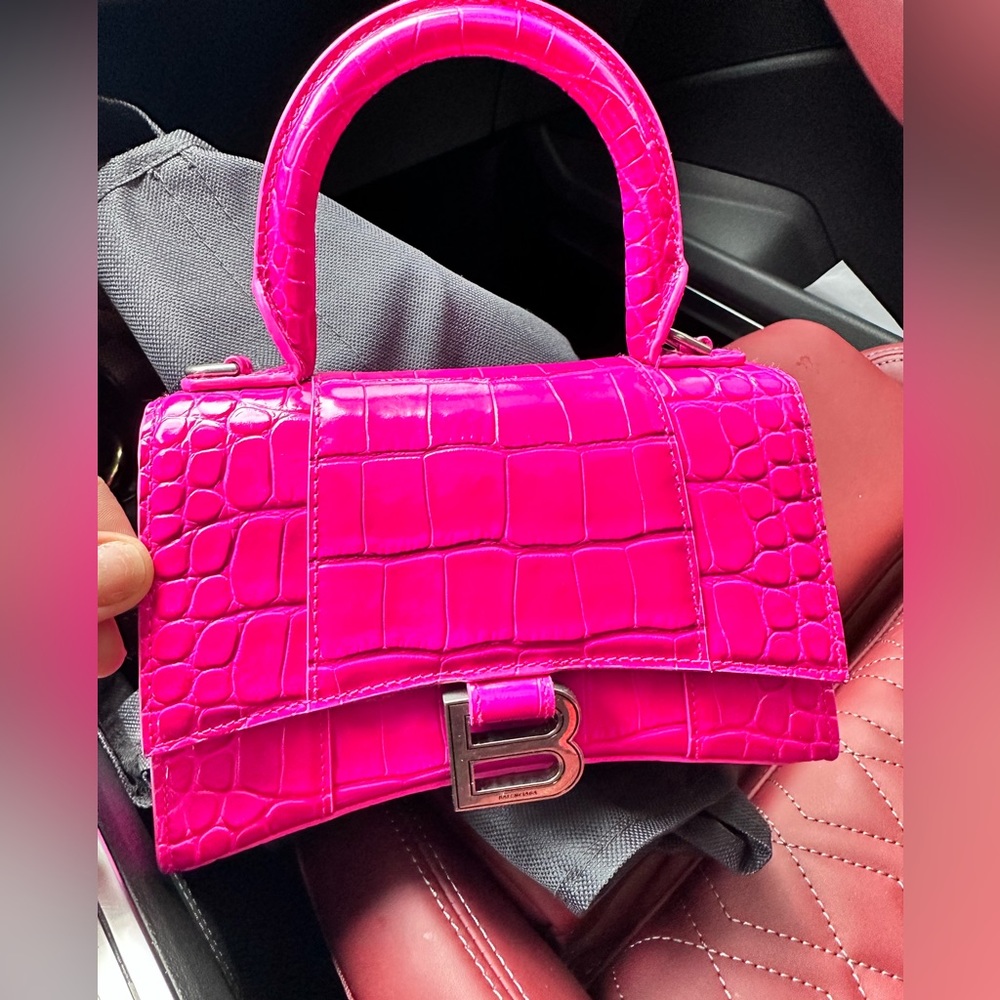 Brand New Balenciaga crocodile pink